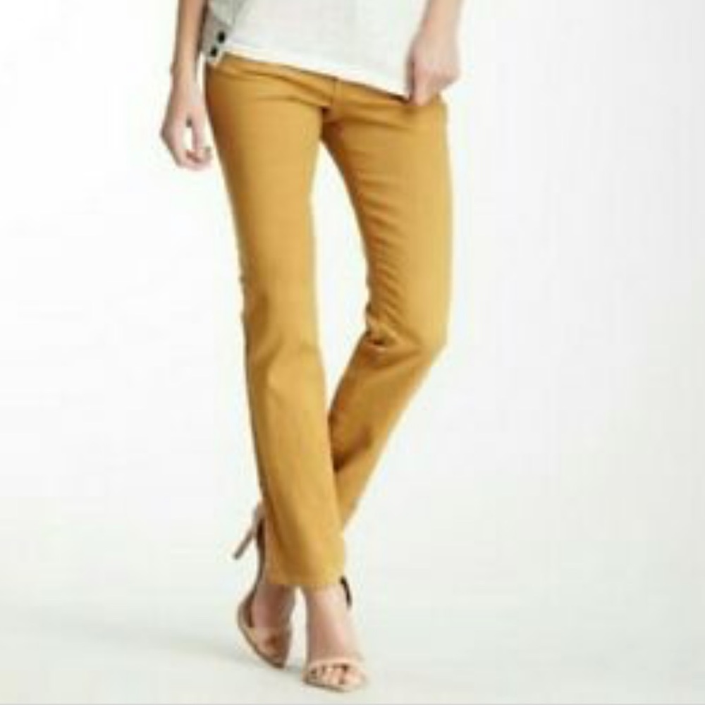 Cabi Womens Sz 2 Gold Ruby Skinny Jeans